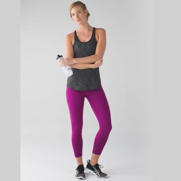 lululemon All The Right Places Crop II Workout Legging Regal Plum Purple Size 12 - Picture 12 of 12